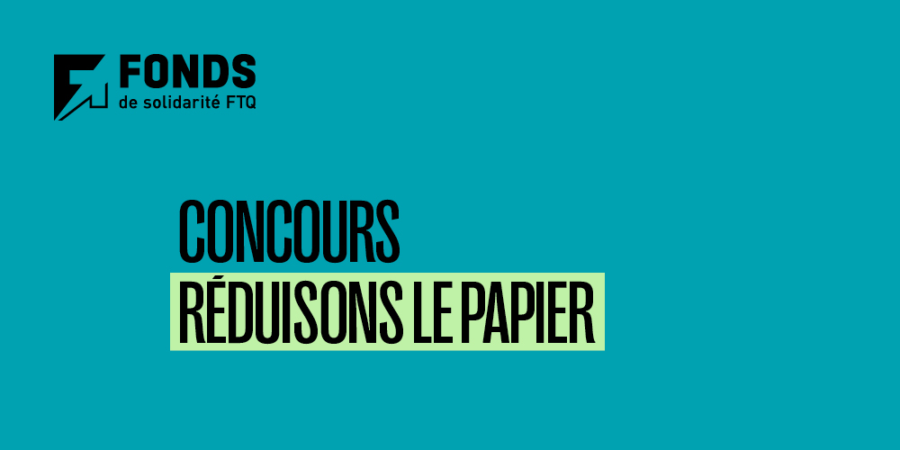 Concours réduisons le papier
