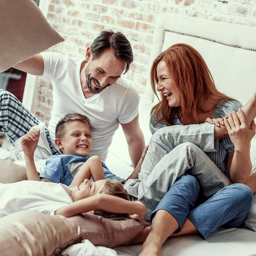 Une famille heureuse