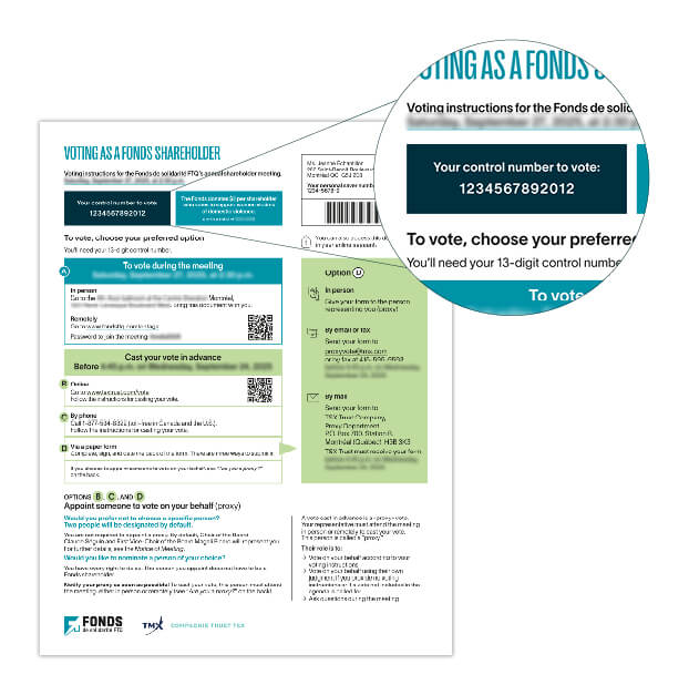 Preview of the Voting as as Fonds shareholoder document