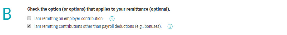 Remittance table step 2
